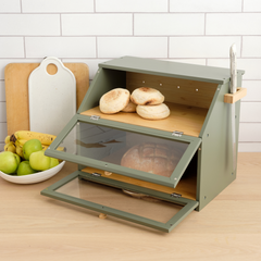 The 3-in-1 Bamboo Bread Bin