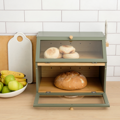 The 3-in-1 Bamboo Bread Bin