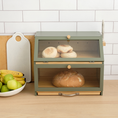 The 3-in-1 Bamboo Bread Bin