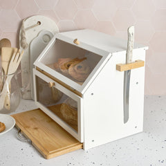 The 3-in-1 Bamboo Bread Bin