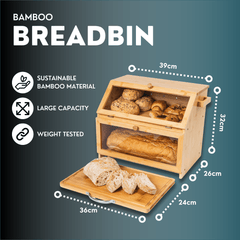 The 3-in-1 Bamboo Bread Bin