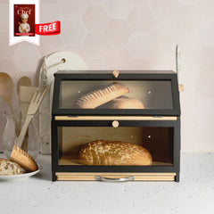 The 3-in-1 Bamboo Bread Bin