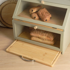 The 3-in-1 Bamboo Bread Bin