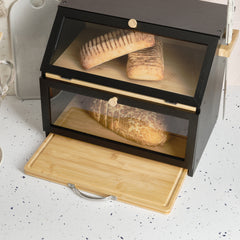The 3-in-1 Bamboo Bread Bin