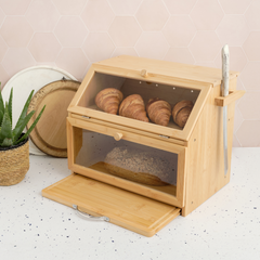 The 3-in-1 Bamboo Bread Bin
