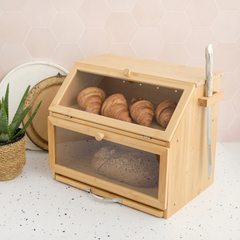 The 3-in-1 Bamboo Bread Bin