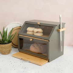 The 3-in-1 Bamboo Bread Bin