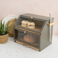 The 3-in-1 Bamboo Bread Bin