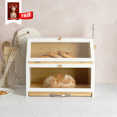 The 3-in-1 Bamboo Bread Bin