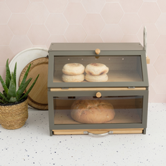 The 3-in-1 Bamboo Bread Bin