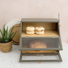 The 3-in-1 Bamboo Bread Bin