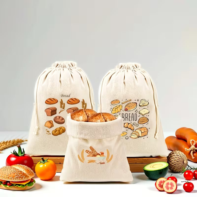 Linen Bread Bags