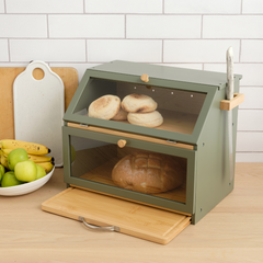 The 3-in-1 Bamboo Bread Bin