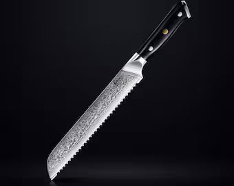 Marley's Homeware 8" Damascus Steel Bread Knife