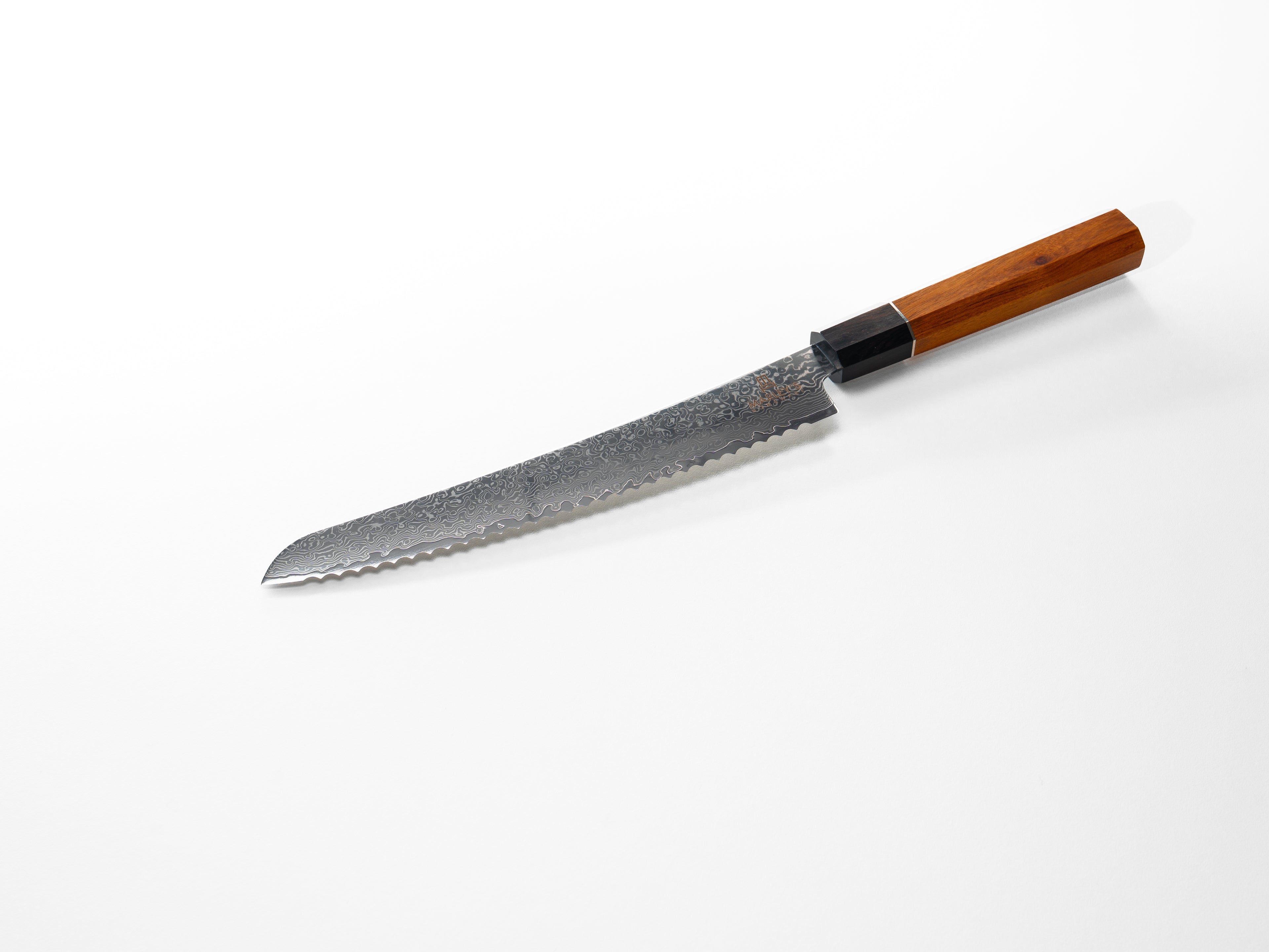 The Shokunin — 8" Japanese Damascus Bread Knife with Wa Handle