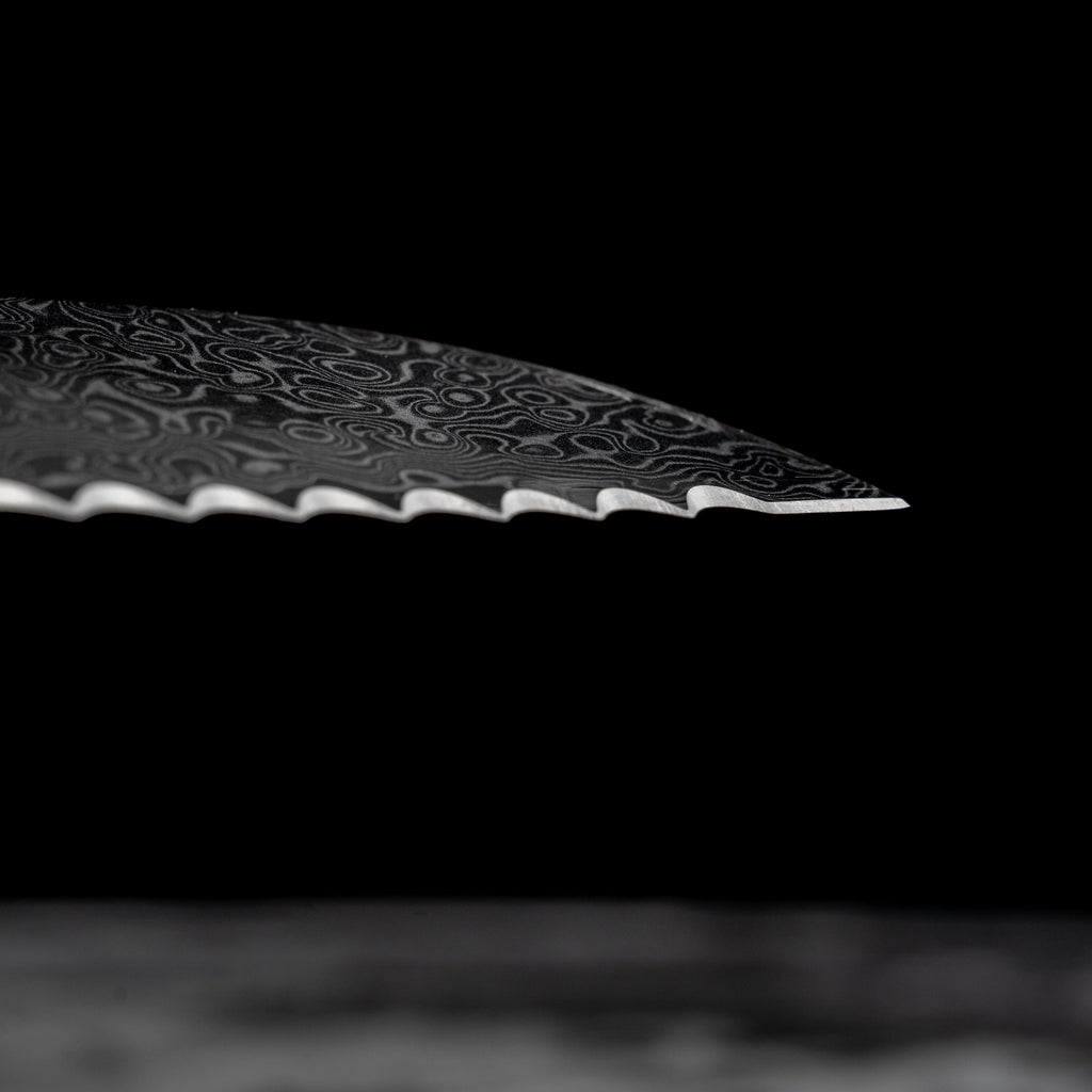 The Artisan - 8" Damascus Steel Serrated Bread Knife