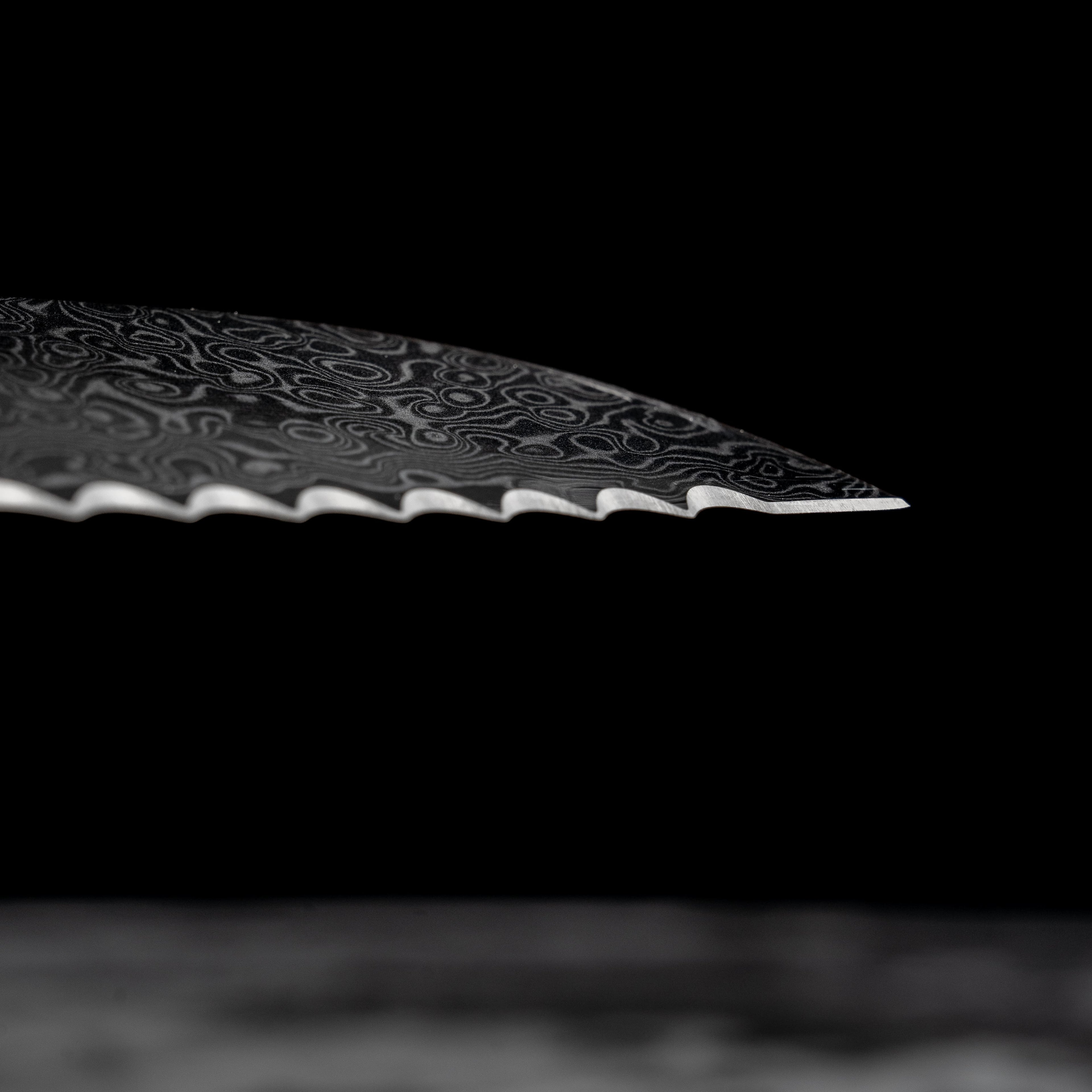 The Artisan - 8" Damascus Steel Serrated Bread Knife