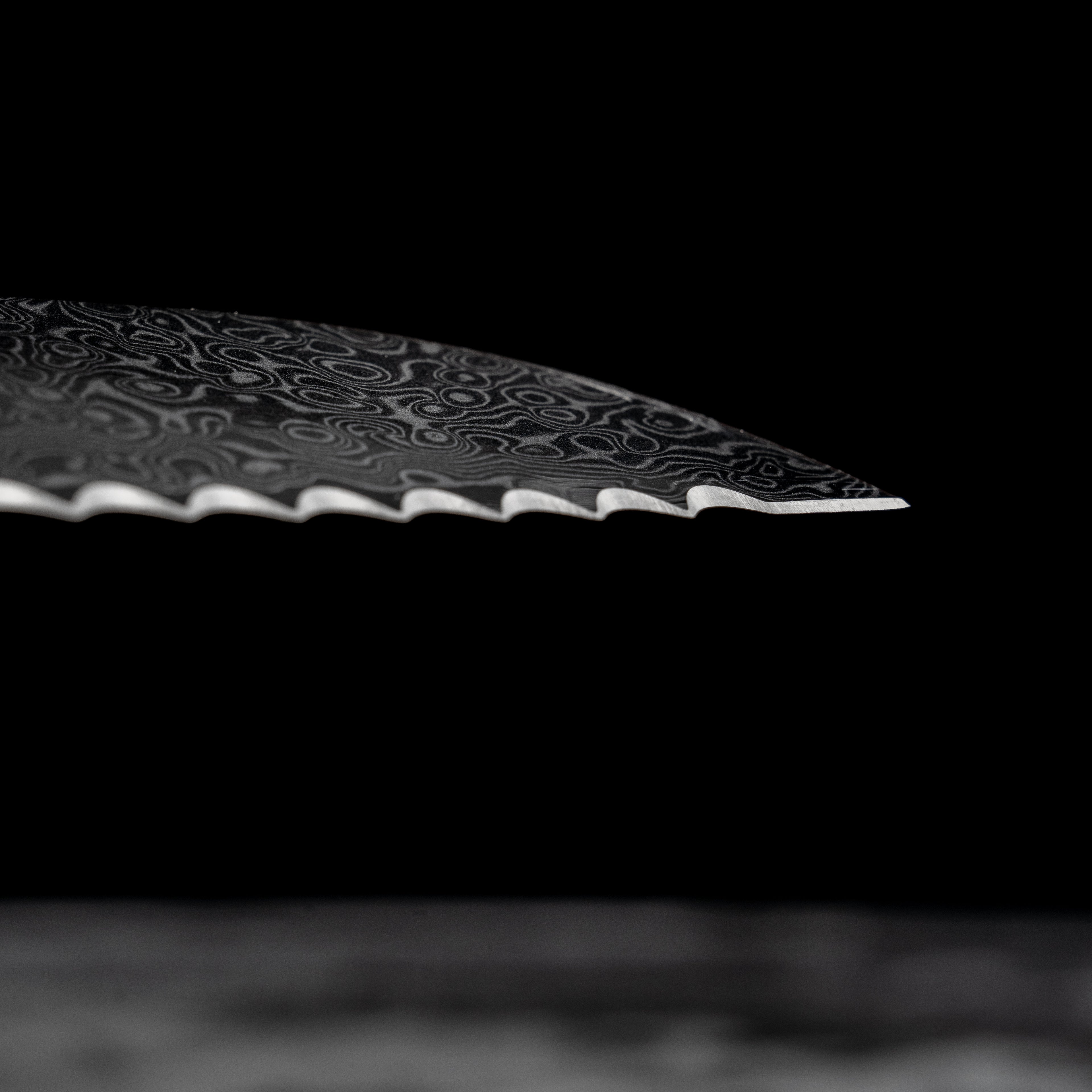 The Shokunin — 8" Japanese Damascus Bread Knife with Wa Handle