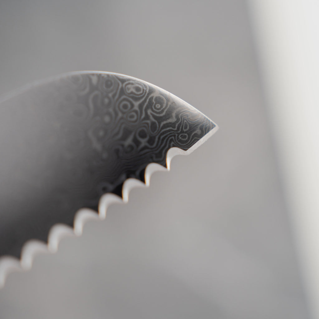 The Artisan - 8" Damascus Steel Serrated Bread Knife