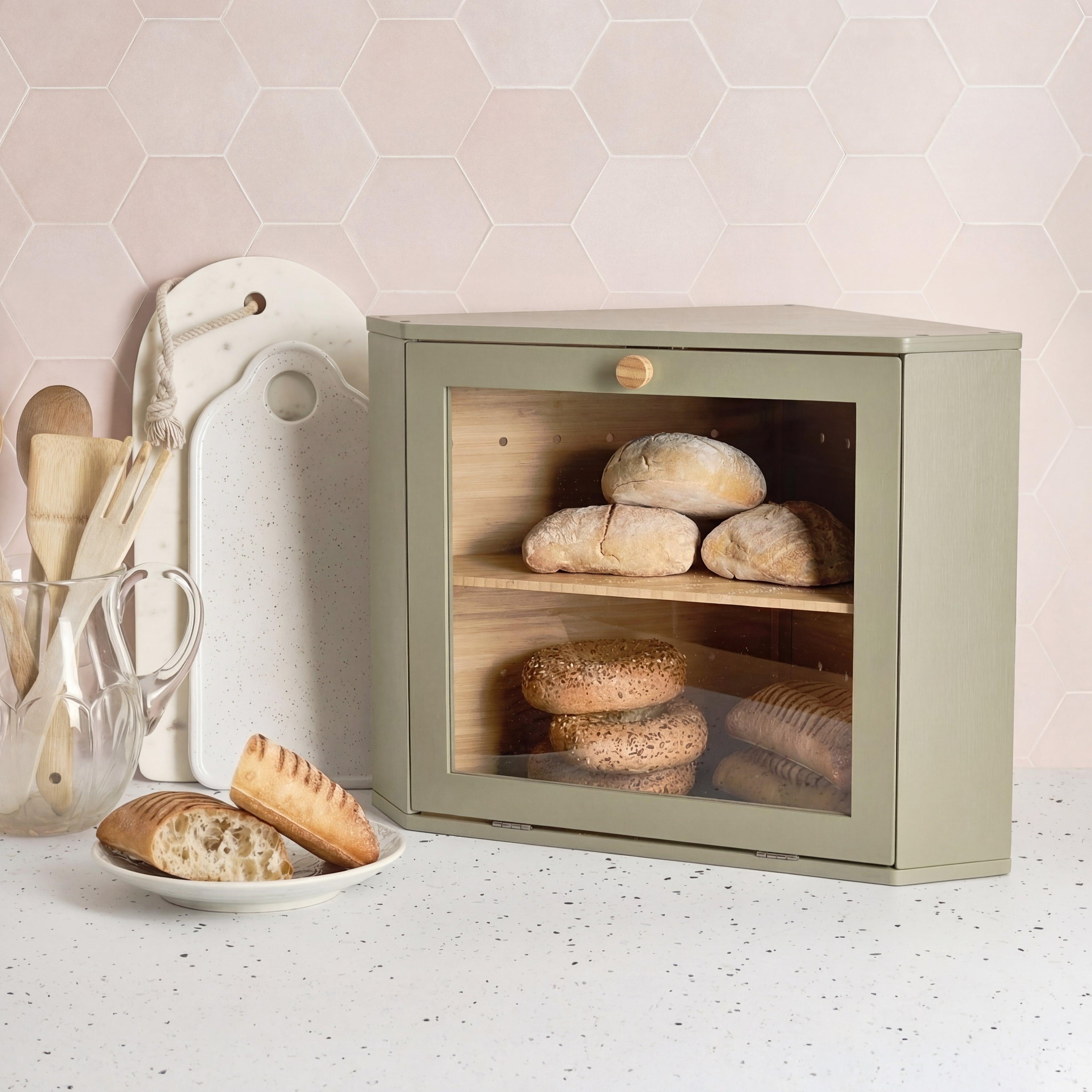 Corner Bread Bin
