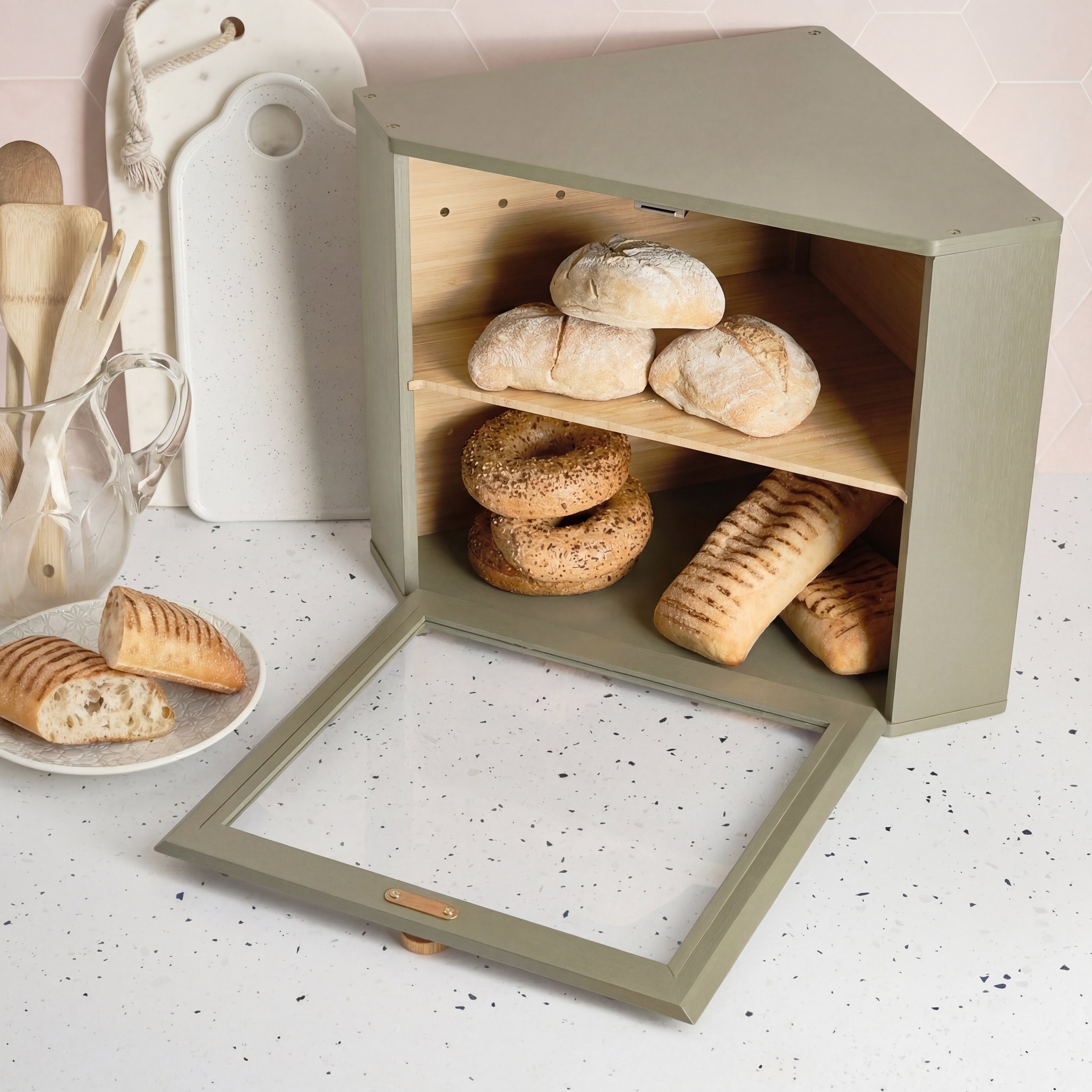 Corner Bread Bin