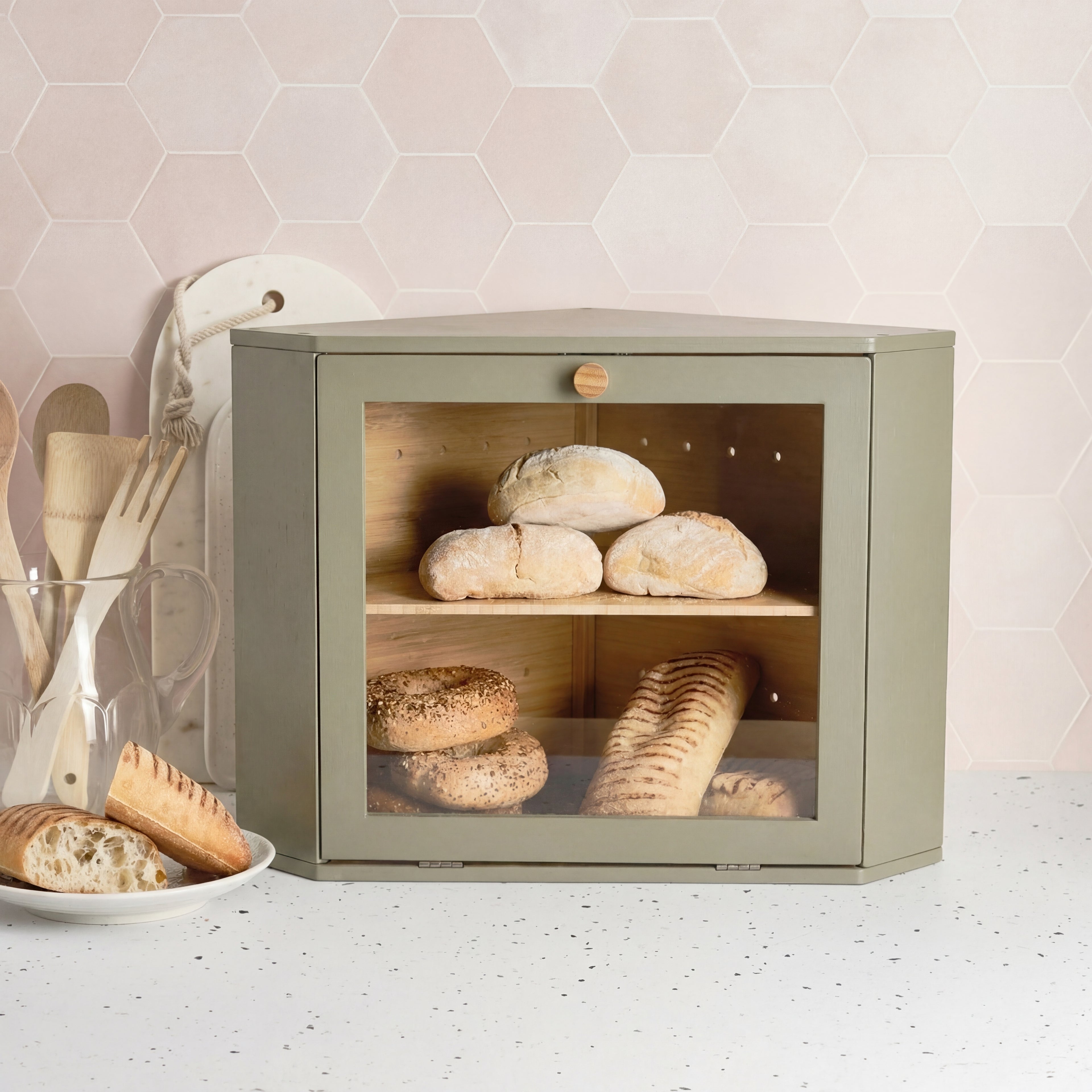 Corner Bread Bin