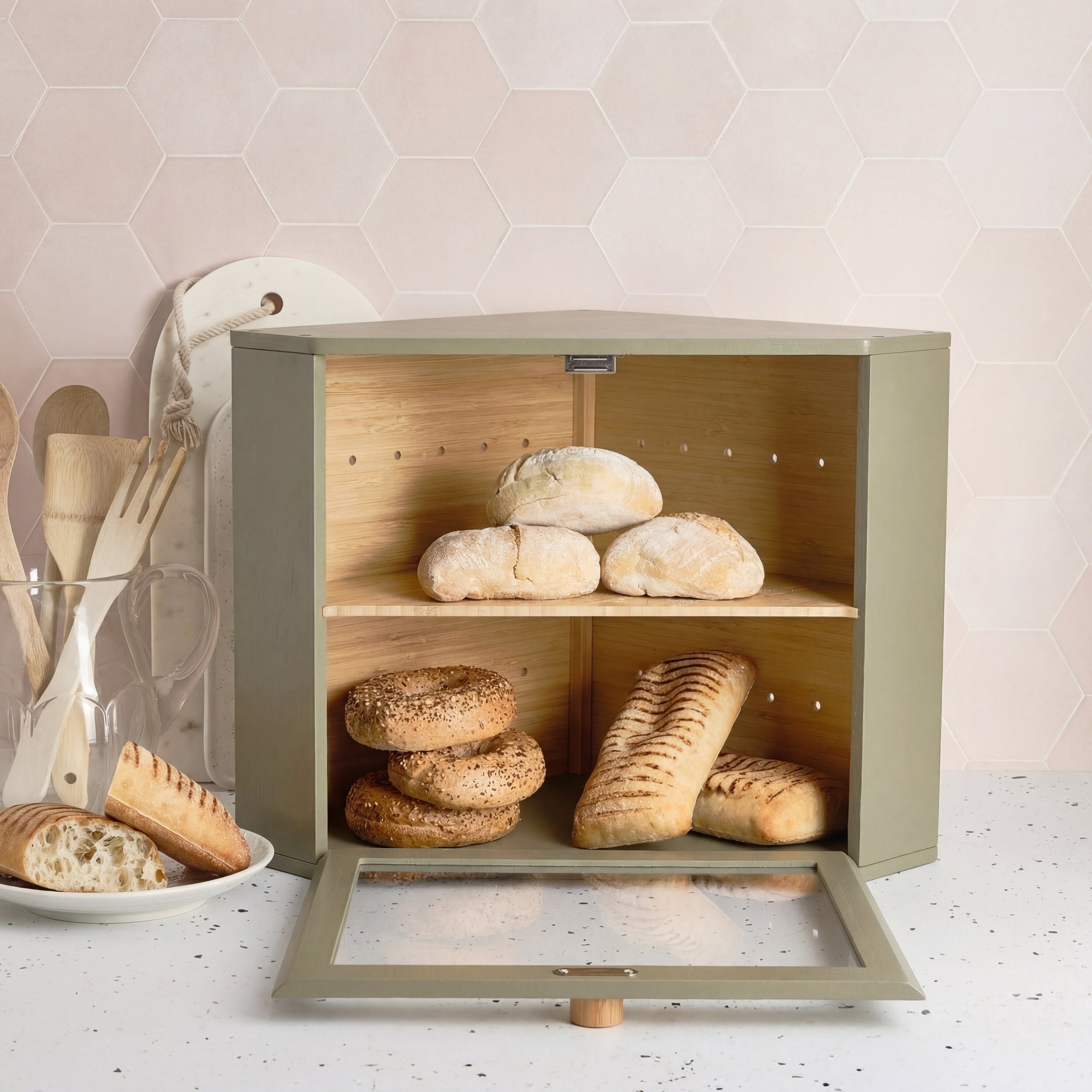 Corner Bread Bin